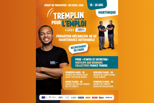 Recrutement en cours pour la formation en mécanique automobile en Martinique